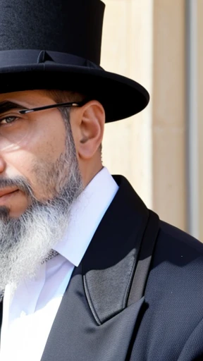 A Haredi man focus on the face