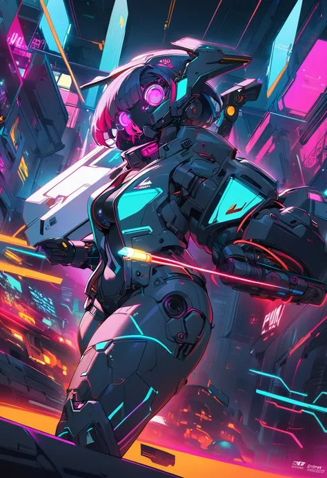 Anime girl with dark blue hair and a futuristic helmet with lasers, Cyberpunk art inspired by Yanjun Chen, pixiv Contest Winner, Digital Art, Cyberpunk Anime Girl mech, digital Cyberpunk anime art, anime cyberpunk art, Digital Cyberpunk - Anime Art, Cyberp...