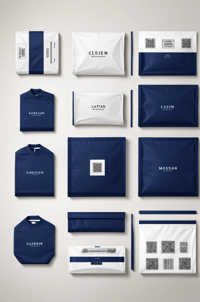 Label design for clothes packaging branding design 