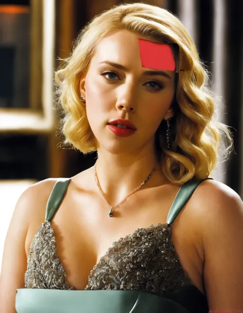 blonde scarlett johansson