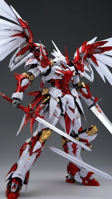 ral-embrglt, (FRS:1.15), (mecha flying in the sky, flying:1.2), best quality, masterpiece, ultra-detailed, mecha robot, (heroic knight armor, ultra-detailed mecha armor), full armor, (very large size mecha:1.1), red_dragon, dragon_horns, glowing eyes, (ful...