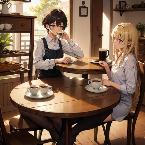 a cup of coffee on the table