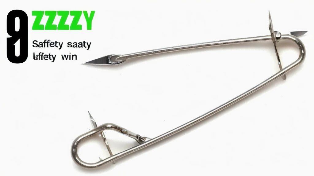 a close up of a safety pin with a safety pin on it, sleazy, very sharp, crazy fun, fuzzy, very creepy, steady look, dizzy, very very creepy, shiny crisp finish, needles, easy to use, frenzy, sharp tip, very crisp, crazy detail, lazy, racy, modern very shar...