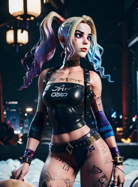 anime - style girl in tight blue pants and a black top, cyberpunk art inspired by Ross Tran, trending on cg society, digital art, tifa lockhart with white hair, ross tran style, anime girl cosplay, photorealistic anime girl render, 2b, 2 b, hyper realistic...