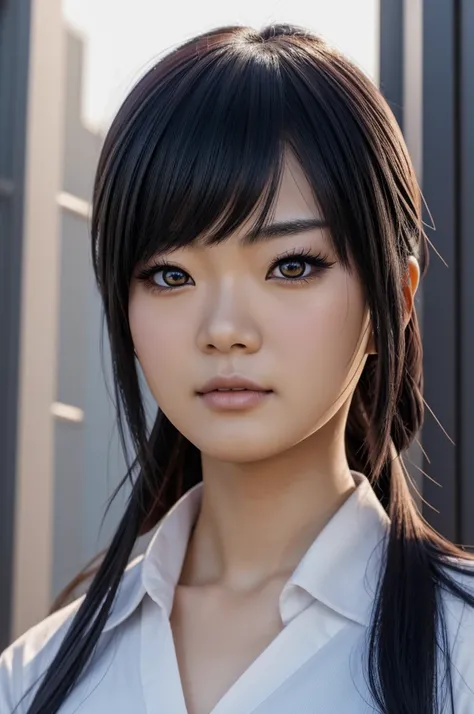 
waifuu rubi from the anime oshi no ko realistic 4k image with a star eye like in the anime oshi no ko
