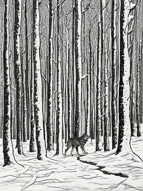 In a remote, snow-covered forest,
the footprints of a lone wolf are
found leading to an abandoned
cabin. Villagers whisper that this
wolf walks on two legs and
speaks in the voice of a man,
luring the unwary into the woods
never to return.
