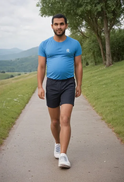 Indian man walking