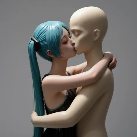 score_9, score_8_up, score_7_up, score_6_up, score_9,score_8_up,score_7_up,hatsune miku, hug, kiss,(faceless male head mannequin...