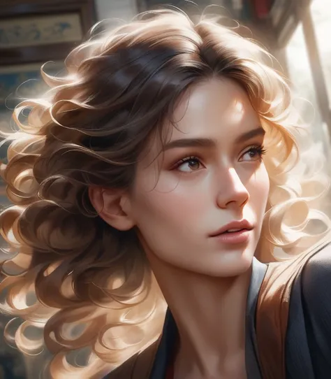  curly hair, PICTURE REALISTIC