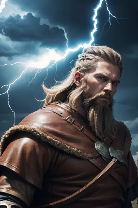 Viking with lightning powers 