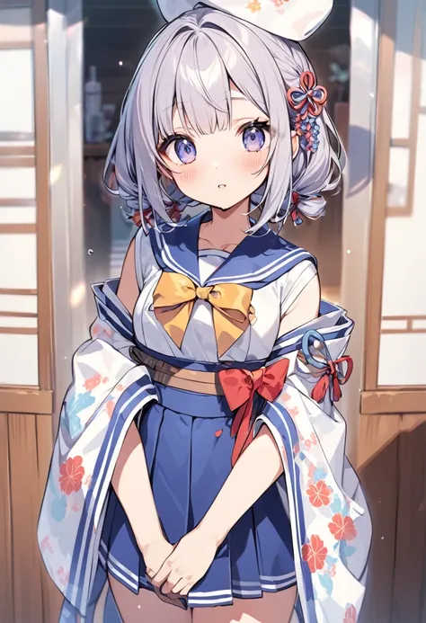 Cute sailor outfit with kimono