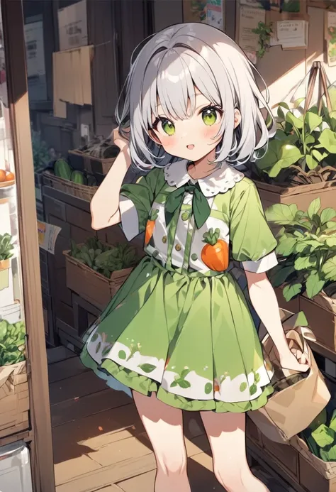 Cute clothes with vegetable motifs