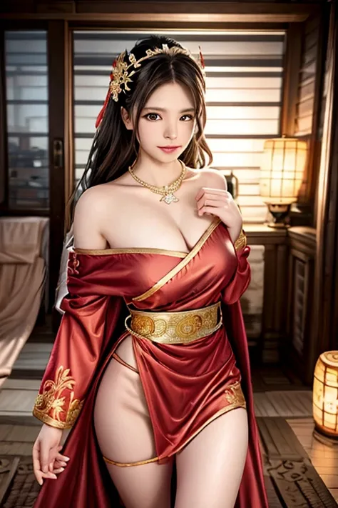 最high quality, masterpiece, High resolution, One girl,China dress,hair ornaments,necklace, jewelry,Beautiful Face,On top of that_body, Tyndall effect,Realistic, Dark studio, Rim Light, Two-tone lighting,(Skin with attention to detail:1.2), 8K Ultra HD, Dig...