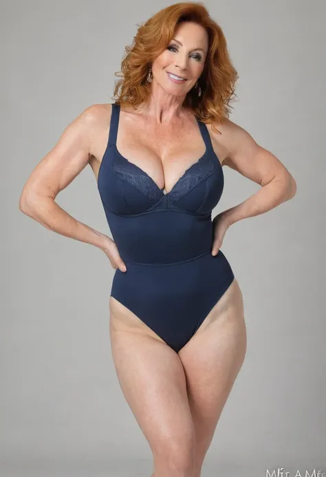 ginger milf big_breasts, leotard, thong