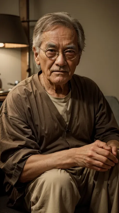 A wise old man who tells stories in anime form 