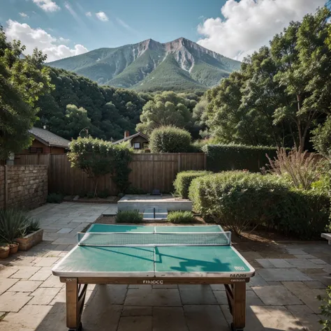 Ping pong table ((landscape))