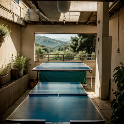 Ping pong table ((landscape))