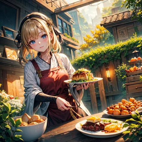 Best Quality，8K，Otherworldly food，Gourmet，looks delicious，全くnew食べ物，upscale，Anime Art，Nature，gorgeous，rich，masterpiece，new，