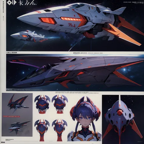  line-art, art book, character sheet, 8k, best quality, design, spaceship design, equipment design, Evangelion, eva