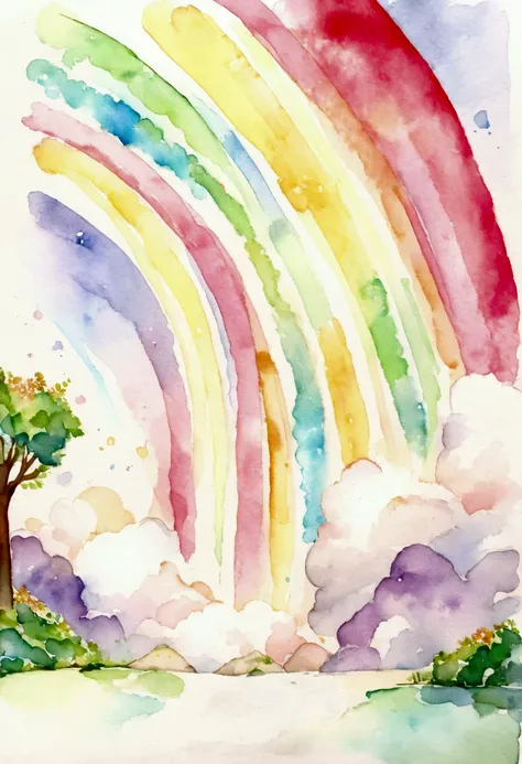 rainbow(rainbow)　Picture books　Watercolor