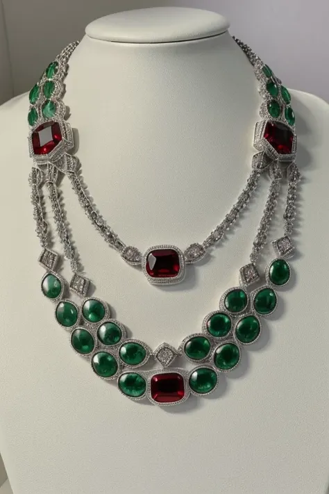 Silver wonderful jewelry great quality masterpiece, more ostentatious, great color, Green, Red