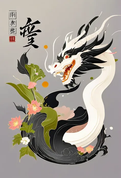 Luxury Japanese restaurant logo

水彩画風

A black dragon swirling and painted with a brush

White and black only

Pretty cool
chic and modern design

White background