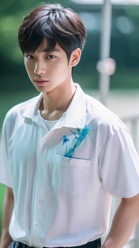 Asian alpha male in white shirt looking at camera, Shin Jinying, Kim Do-young, Paint Ulzzang, Shen Quanrui, korean men, Shin Jin Young&#39;s Aesthetics, faceเกาหลีที่น่ารัก, handsome young man&#39;face, Jaeyong Nam, beautiful eyes、Kim Taejoon, Hyungtae, In...