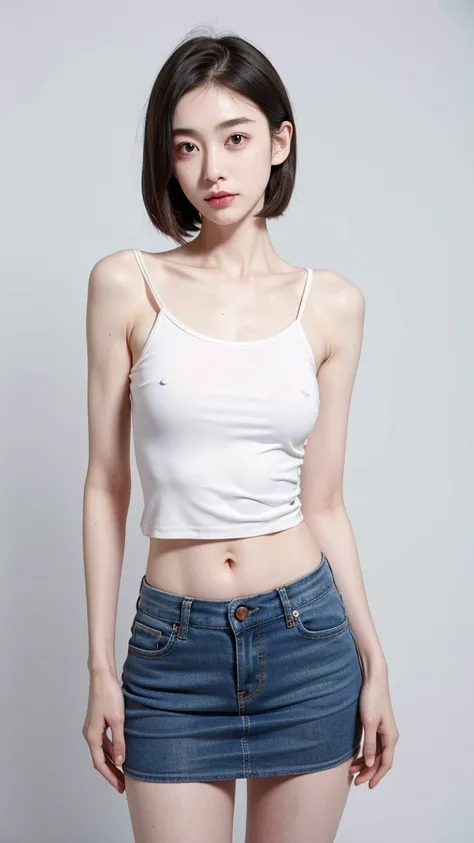 a female school teacher, very thin, pale white skin, visible bones, wet sweat, very slender body, 