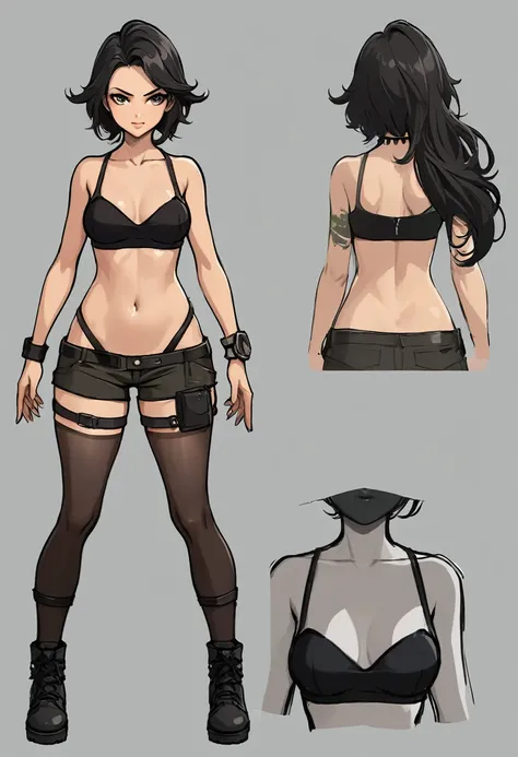 Virtual Character Design,concept character sheet, face, modern design, 1 woman,sexy concept,