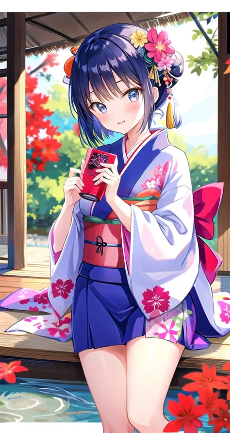 kimono　Women　cute　