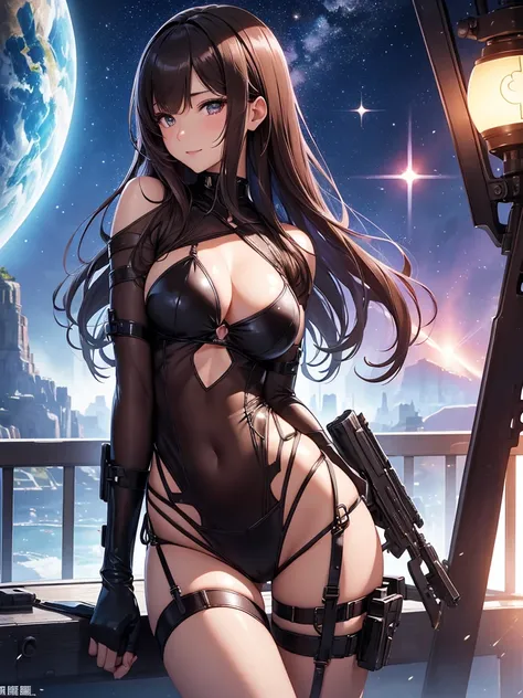 Beautiful Woman Height 170cm、Bust 120センチ、汗
　Beautiful bodystocking  underwear,(( sexy bikini   latex))   body stocking,swim wear, Beautiful thighs、Beautiful Skin、detailed groin、Huge machine gun、I was captured by the enemy and had my hands and feet tied.、Fe...