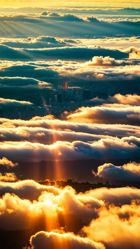 a close up of a field of flowers with a sky in the background, gods rays highly detailed, rays of life, gods rays, rays of god,    there is a picture of a beach with a pier in the distance, todays featured photograph 4k, clouds and wings and waves, clouds ...