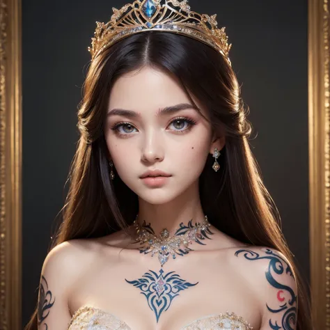 (masterpiece, best quality:1.5), ultra detailed, high resolution, 16k, the most beautiful face in the world, perfect face, delicate facial features, highly detailed beautiful face and eyes, shiny skin, highly detailed background, elaborately designed, fine...