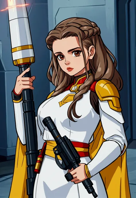 [Padme Amidala] Holding a Rocket Launcher