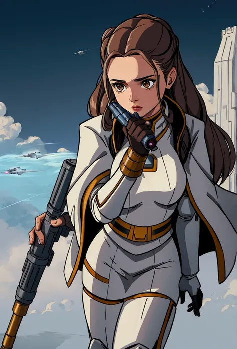 [Padme Amidala] Holding a Rocket Launcher