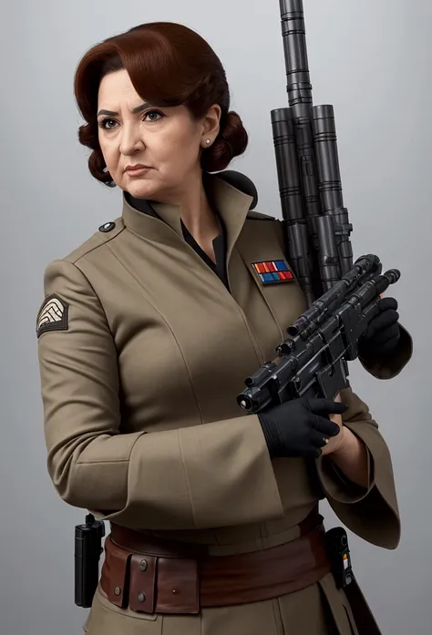 [Senator Chuchi from Star Wars] Holding a Missile Launcher