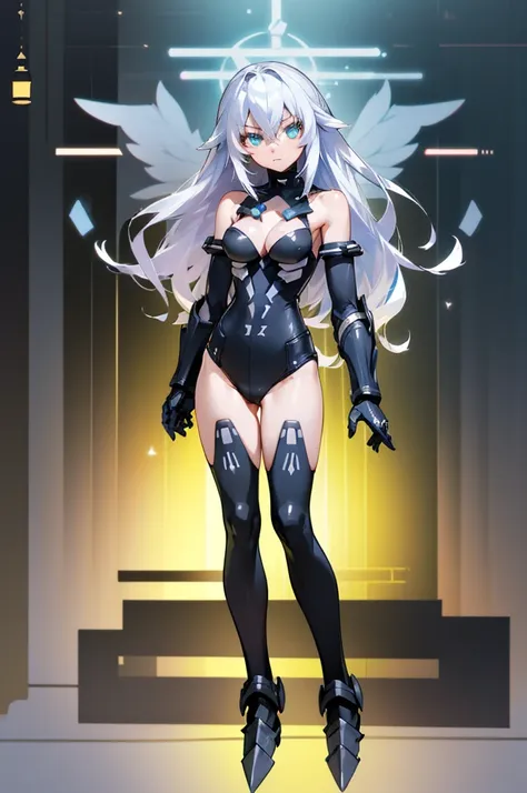 ((detailed), high_quality, master_quality, (realistic), (full_body), standing, 8k, masterpiece, (black_heart), white_hair, mediu...