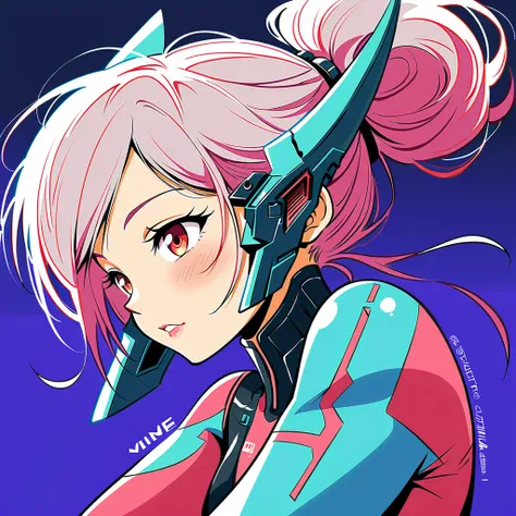 Anime girl with futuristic headgear and red eyes, digital Cyberpunk anime art, Digital Cyberpunk - Anime Art, anime cyberpunk art, Cyberpunk anime art, Cyborg - Silver Haired Girl, Dark Cyberpunk Illustration, Cyberpunk Anime Girl, female Cyberpunk Anime G...