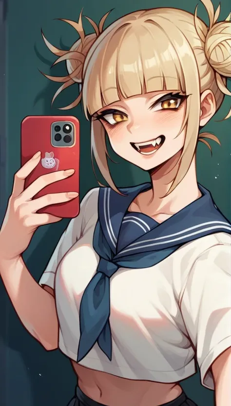 himiko toga sexy taking a selfie (lenceria) cuerpo completo 