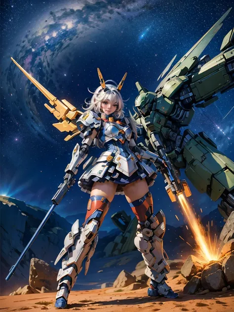 masterpiece,top-quality,Ultra-detail,very detailed illustration,ighly detailed,intricate-detail,hight resolution,super complex details,Highly detailed 8k CG wallpapers, mecha musume, machine components, Robot Joint, head gear, 1girl in,solo, mecha musume, ...