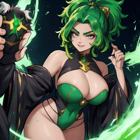 MHA&#39;s Lady Nagant is a strong woman with an anime style characteristic of the series. She has vivid green hair, with lime green parts, and a messy, unusual hairstyle. Your eyebrows are short, and her cute look is accentuated by lemon-colored eyes. Her ...