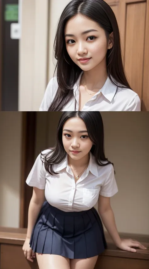 (8K high image quality), (top-quality), (masutepiece:1.2), (Realistic), (Photorealistic:1.37), Goose egg face,largeeyes,long eyelasher,Exquisite（Live-action realistic style）,The Ultimate Face,Photorealistic light and shadow,Clear facial features,milky skin...