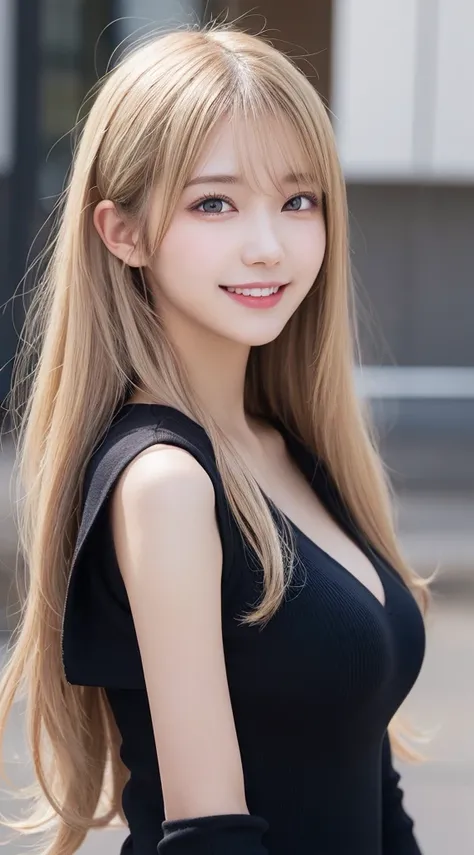 18 year old beautiful girl, Big eyes, Large Breasts, Small and slim, 8K, Highest quality, (Highly detailed head: 1.0), (Highly detailed face: 1.0), (Very fine hair: 1.0),  Highly detailed official artwork, Anime Moe Art Style, Beautiful and detailed anime ...