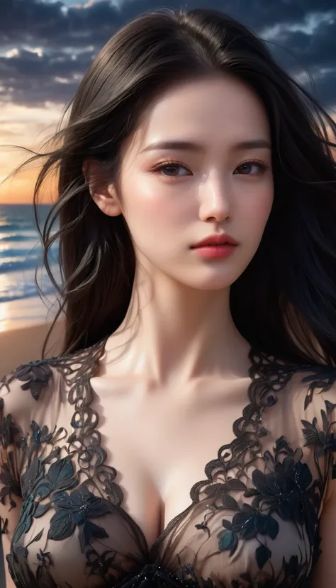 ((Masterpieces with up to 16K resolution:1.6)),Highest quality,it is really amazing,Very detailed,Ultra-high resolution,((Real:1.5)),((Realistic:1.5)),Increased depth of field,((Cinematic Light Effects:1.5)),
Elegant mature woman,((Focus on a womans face:1...