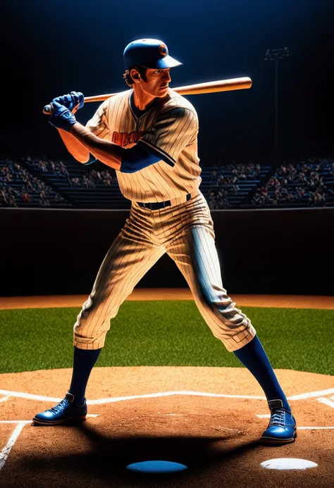 Baseball Player, by Frank Miller, comic style, full body, cinematic still, cinemascope, (best quality, masterpiece), very aesthetic, perfect composition, intricate details, ultra-detailed, vivid colors