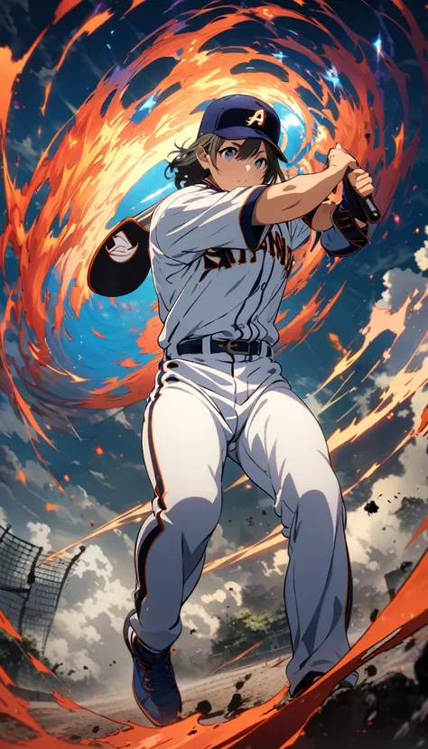 Baseball professional player，woman，High Saturation，CG Art， Makoto Shinkai&#39;s photo, pure, Concept Art, Lofi Art style，Shinkai Makoto animation art style, Lofi Art, Beautiful anime scene, Anime Landscape, Detailed scenery, Makoto Shinkai&#39;s style, Mak...