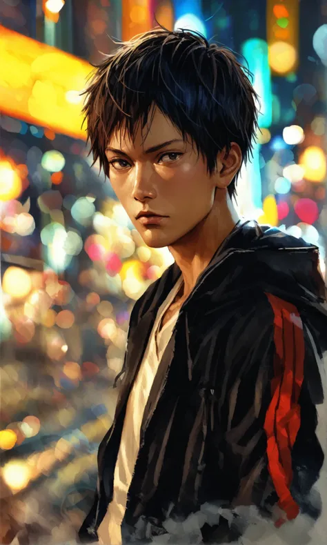 Realistic photo of solo handsome aomine daiki