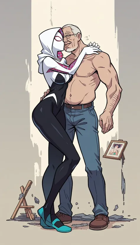 
Masterpiece , best quality , Masterpiece , best quality , Spider Gwen , ผู้หญิง 1 person, mask , Leotard , abdomen , big breasts , Long legs , Put your hands on your hips.. , canvas shoes , 1 person , old man , molest , claw , hug kiss , abandoned factory...