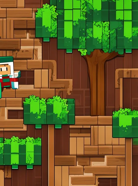 2d, tree, house, creeper, steve,