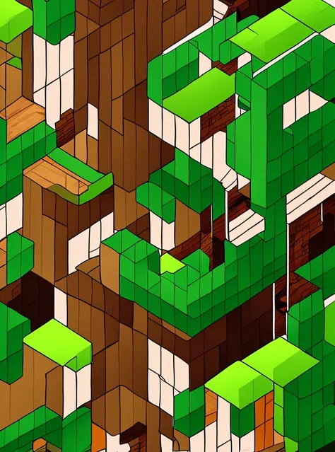 2d, tree, house, creeper, steve,